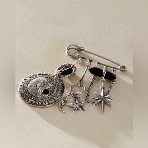 Free People Carry On Dangle Pin Brooch